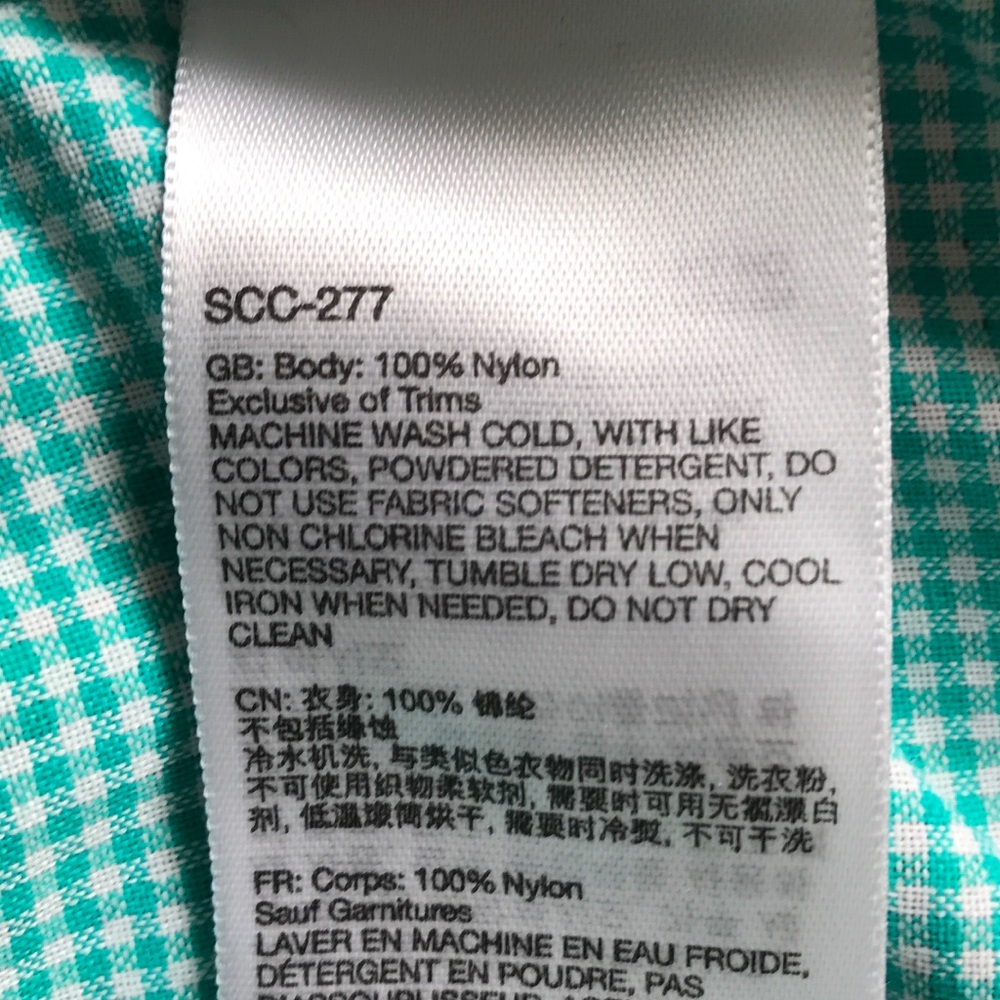 Marmot Plaid Button Up Long Sleeve Shirt Size Small Teal Nylon Outdoor Hiking - Picture 11 of 16